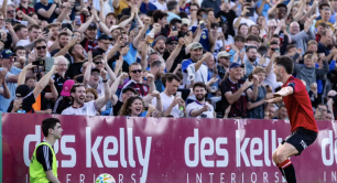 Bohs fans celebrate