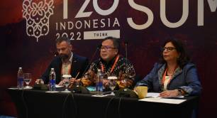 Tristan Ace, Deepali Khanna, Bambang Brodjonegoro T20 G20 2022
