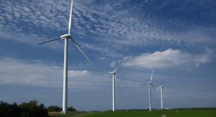 Wind turbines in Somerset_renewable energy_UK