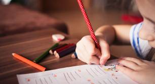 Child in classroom