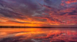 Reflected sunrise