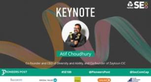 SE100 awards: Keynote speech by Atif Choudhury, CEO of Diversity and Ability and co-founder of Zaytoun CIC