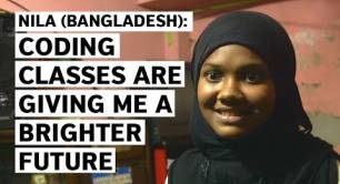 Nila (Bangaldesh): Coding classes gave me a brighter future
